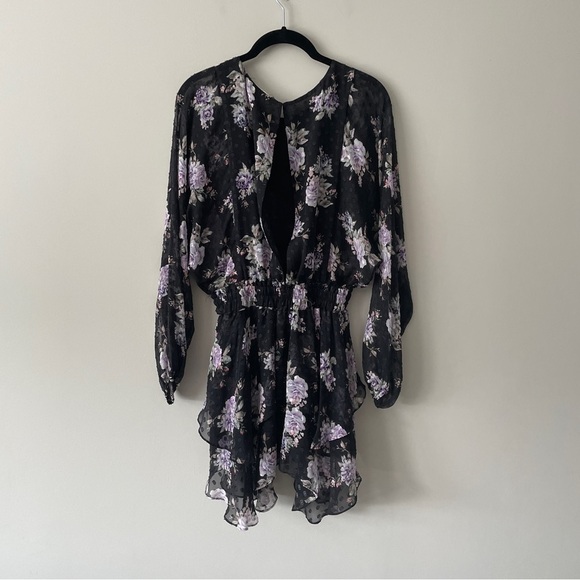 LOVESHACKFANCY Kaia Mini Dress Floral Long Sleeve XS - Picture 11 of 14